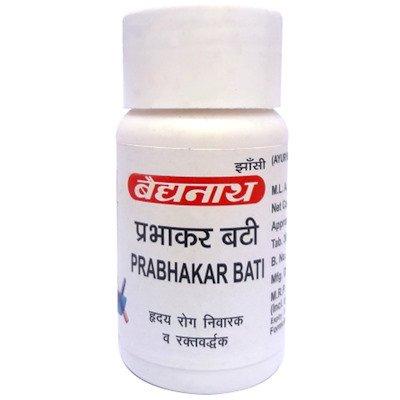 Baidyanath Ayurvedic Prabhakar Vati 80 Tablets Cardiac Tonic