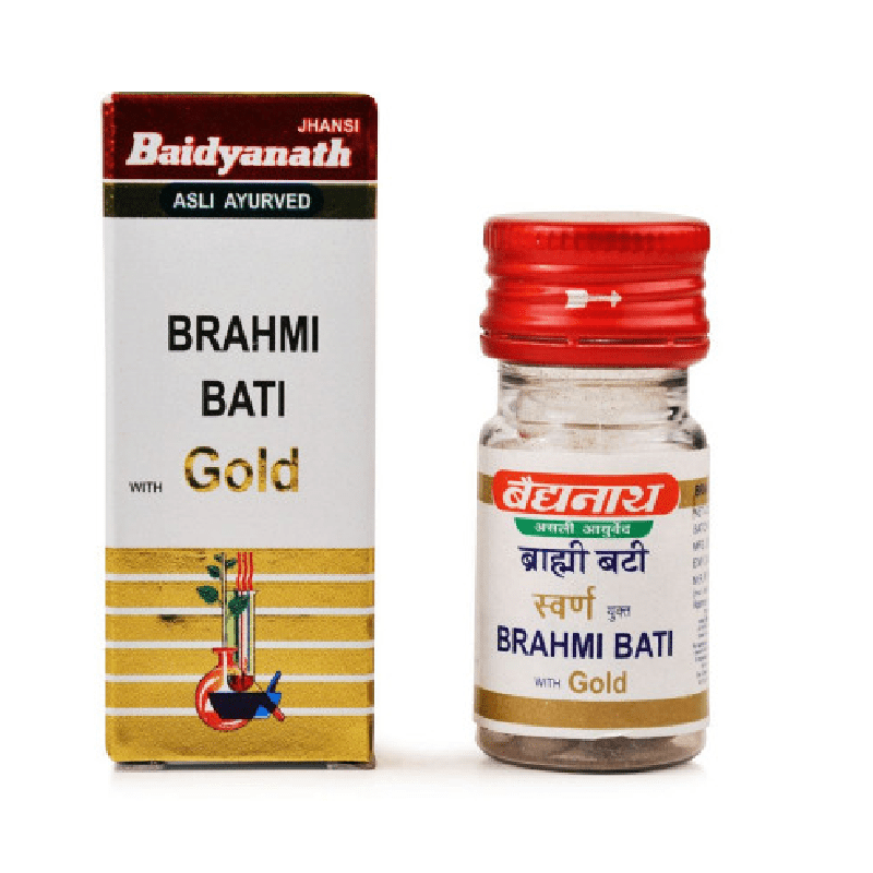 Baidyanath Brahmi Vati (Swarna Moti Kesar Yukta)