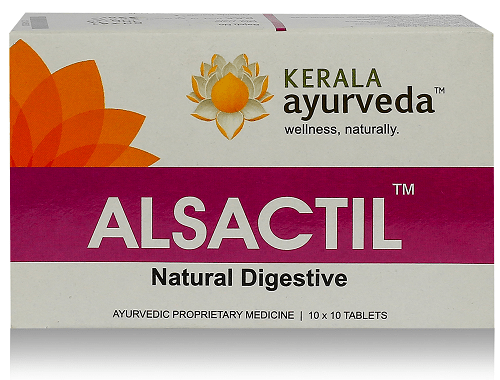 Kerala Ayurveda Alsactil Tablet -To Curb Hyper acidity 100 Capsules