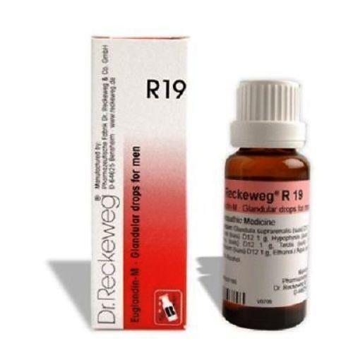 Dr Reckeweg R19 Glandular Drops For Men Homeopathic Medicine 22 ml