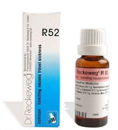 Dr Reckeweg R52 Homeopathic 22 ml Drops for Travel sickness