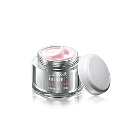 Lakme Absolute Perfect Radiance Brightening Light Crème with Niacinamide & Micro crystals, 50g
