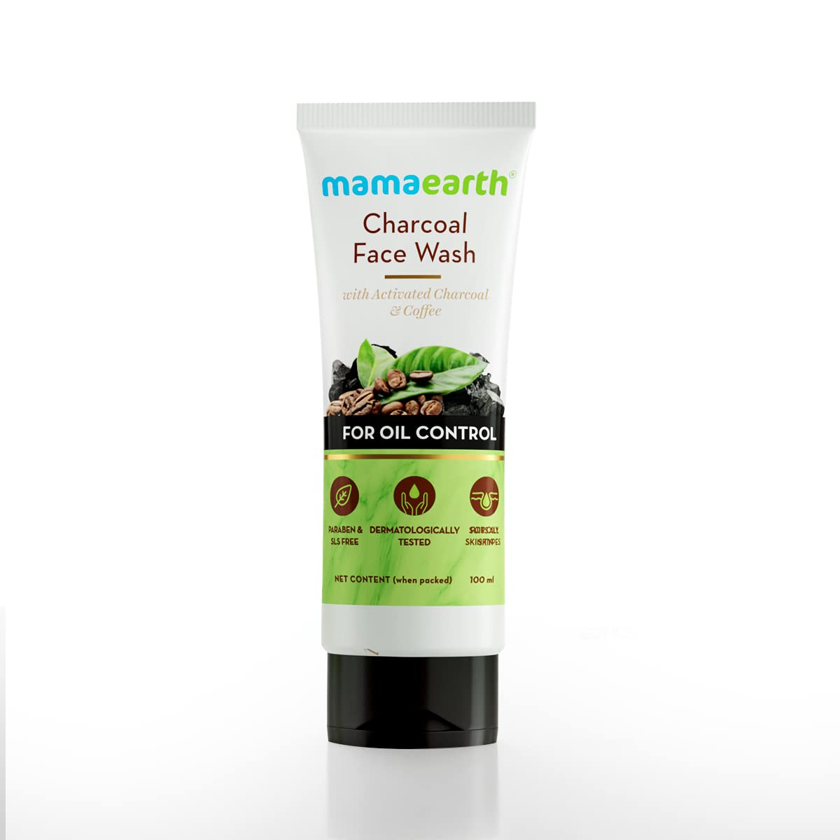 Mamaearth Charcoal Face Wash With Activated Charcoal And Coffee For Oil Control(100ml)