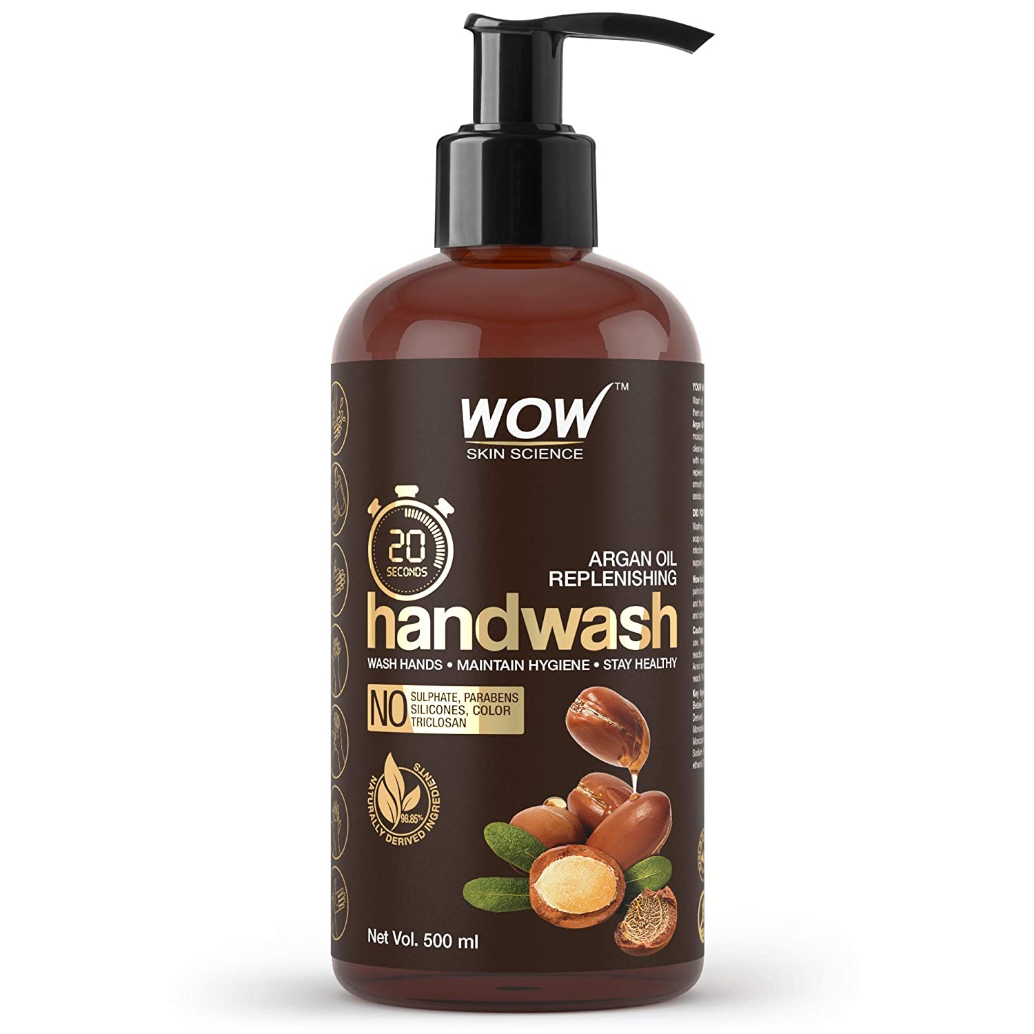 WOW Skin Science Argan Oil Replenishing Handwash(500ml)