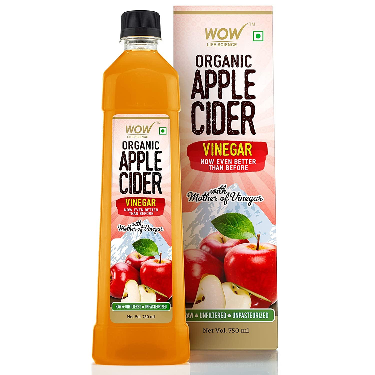 WOW Life Science Organic Apple Cider Vinegar(750ml)