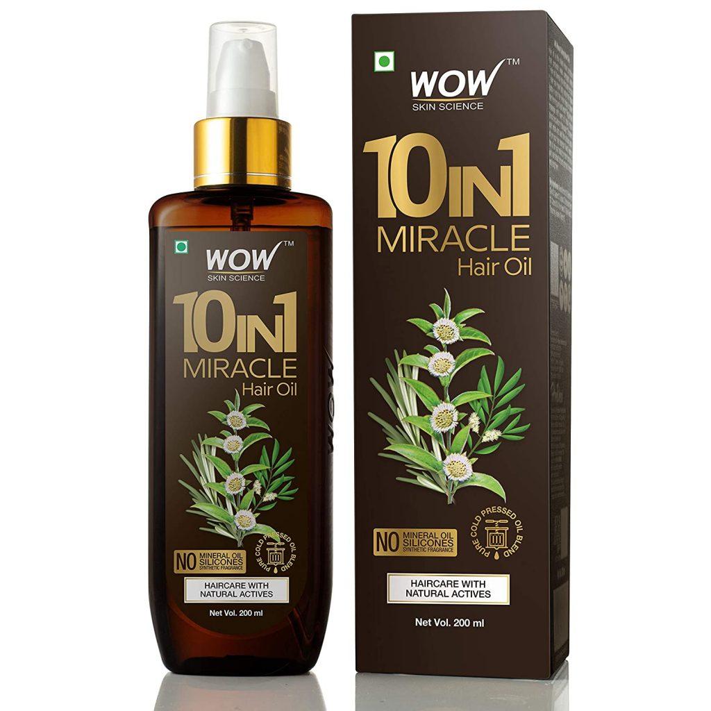 WOW 10 in1 Miracle No Parabens & Mineral Oil Hair Oil – 200 ml