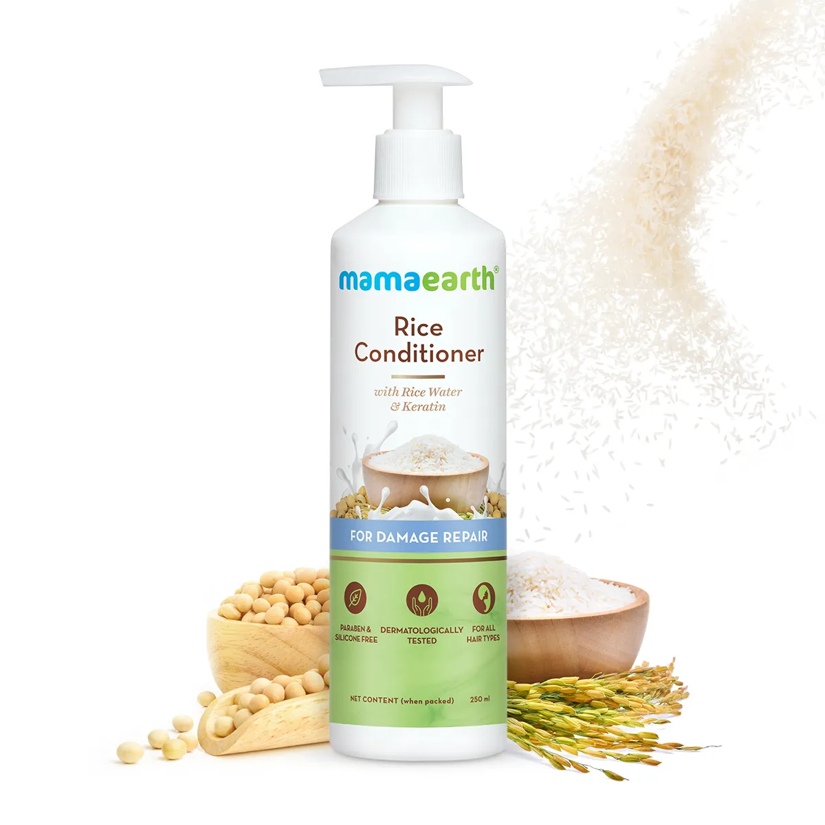Mamaearth Rice Water Conditioner With Rice Water And Keratin(250ml)