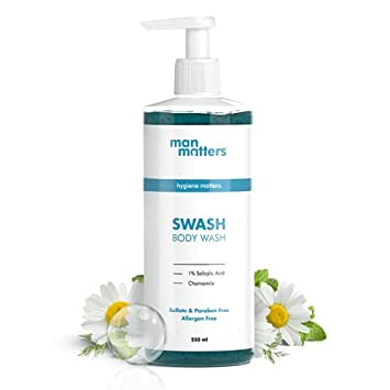 Man Matters Swash Salicylic Acid Body Wash For Men With Chamomile Extracts(300gm)