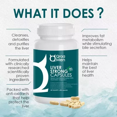 QraaMen Liver Strong Capsules (60caps) - Image 2