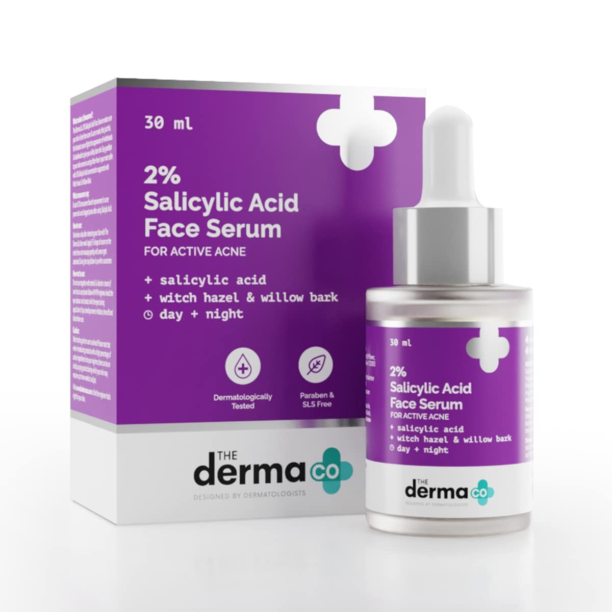 The Derma Co. 2% Salicylic Acid Face Serum For Active Acne (30ml)