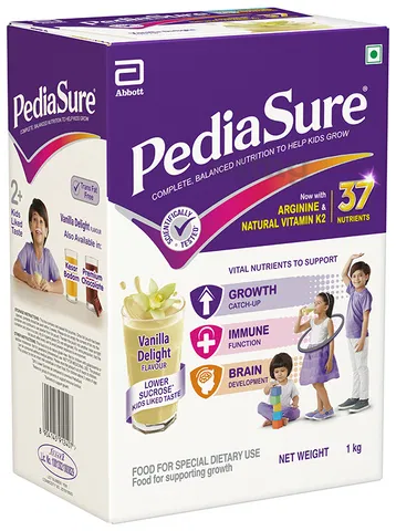 PediaSure Kids Nutrition Drink with Arginine & Natural Vitamin K2 Vanilla Delight 1 KG